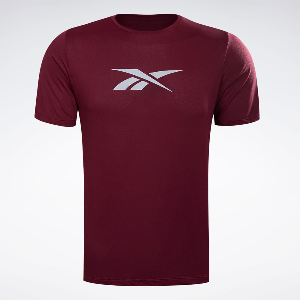 Camiseta Reebok Utility Masculina – Vinho – foto 1
