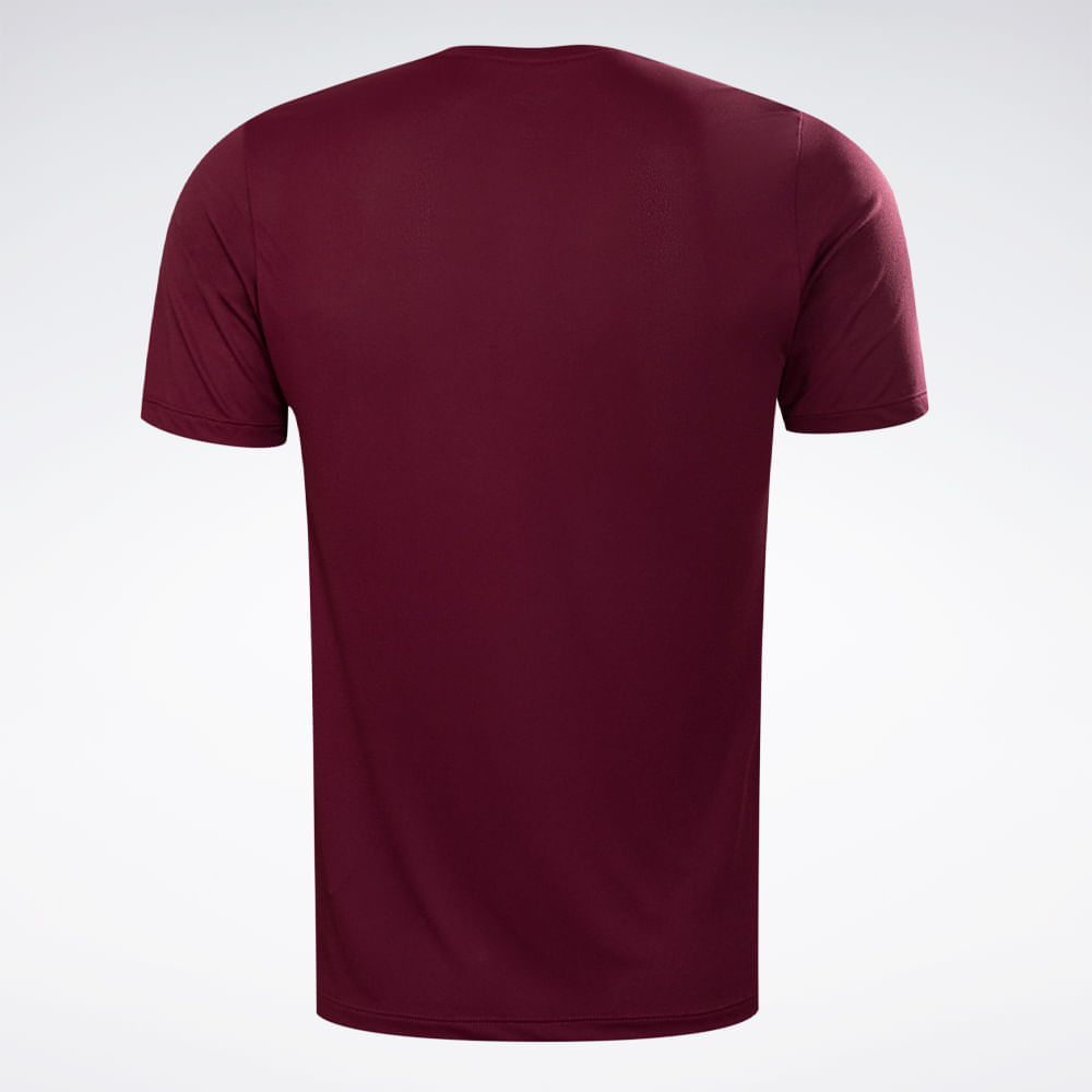 Camiseta Reebok Utility Masculina – Vinho – foto 2