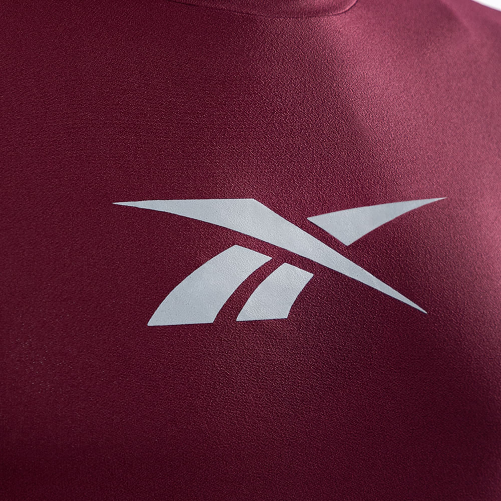 Camiseta Reebok Utility Masculina – Vinho – foto 3