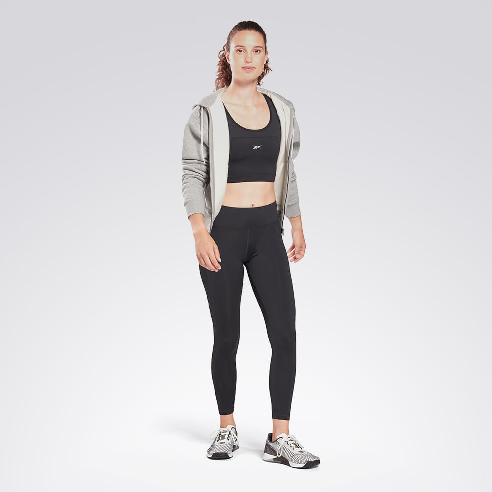 Top Reebok Treino Baixo Impacto Workout Mesh Feminino – preto – foto 3