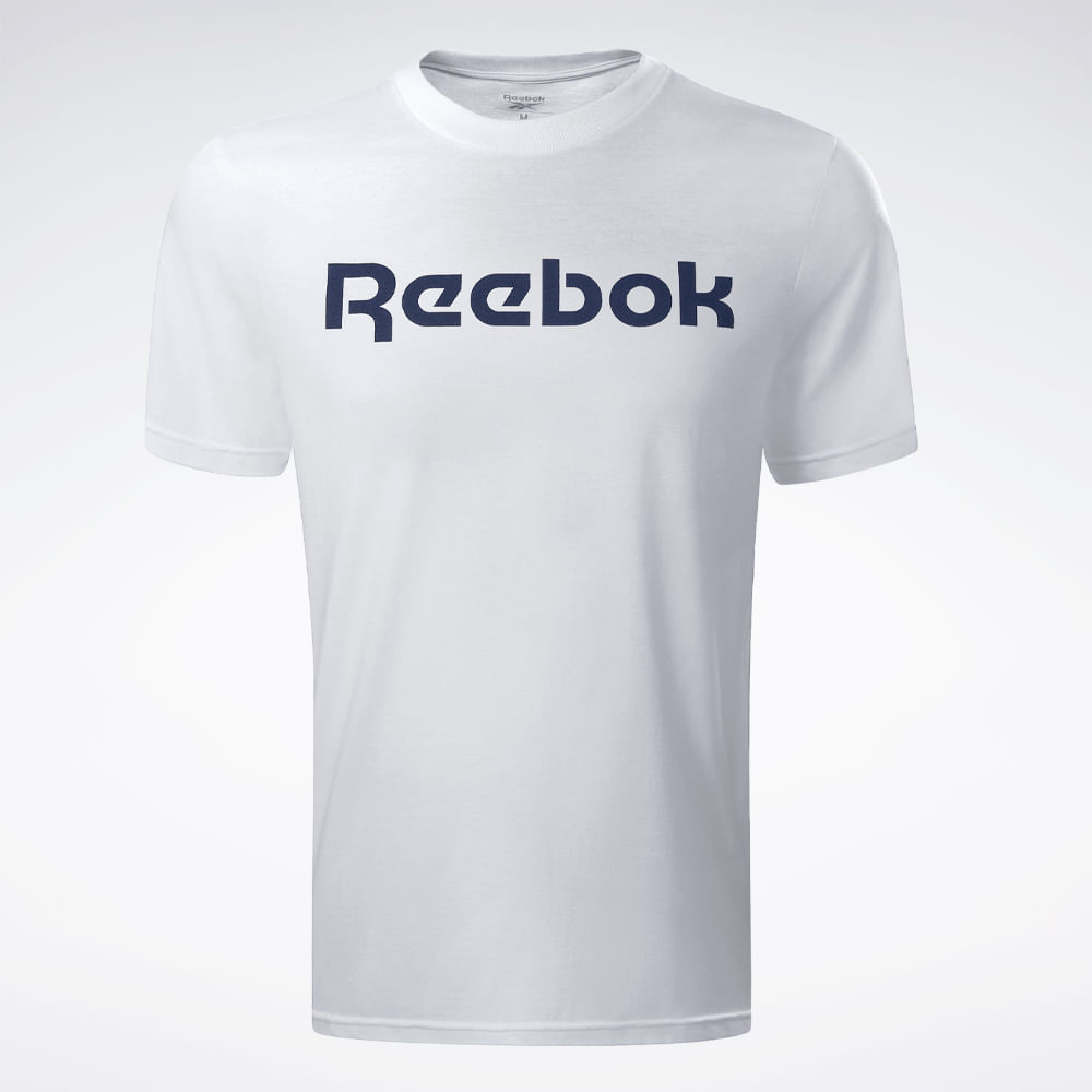 Camiseta Reebok Oportunity Linear Masculina – branco – foto 1