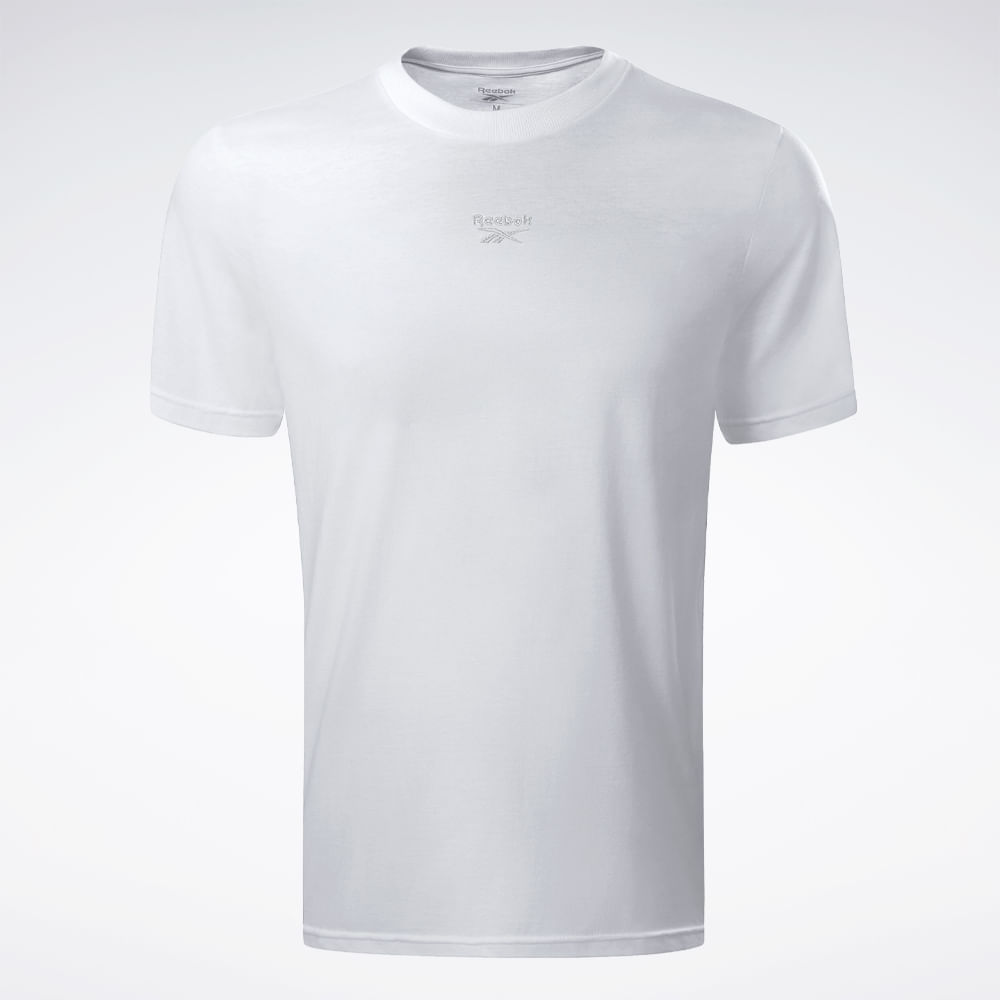 Camiseta Reebok Small Logo Masculina – branco – foto 1