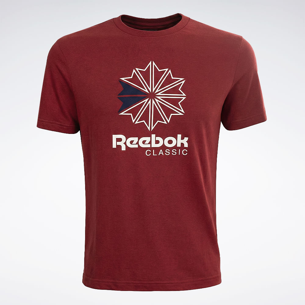 Camiseta Reebok Oportunity Star Crest Masculina – Vinho – foto 1