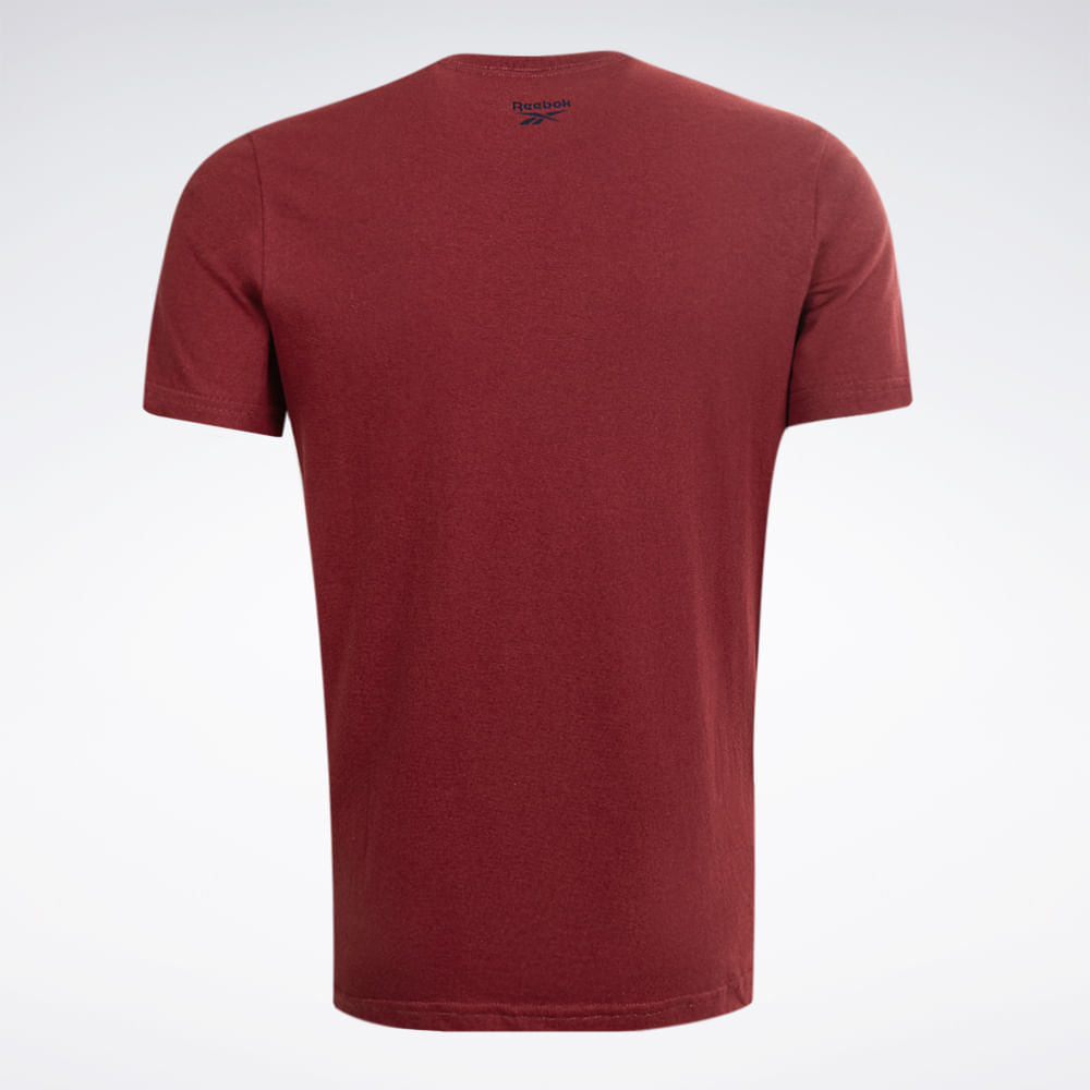 Camiseta Reebok Oportunity Star Crest Masculina – Vinho – foto 2