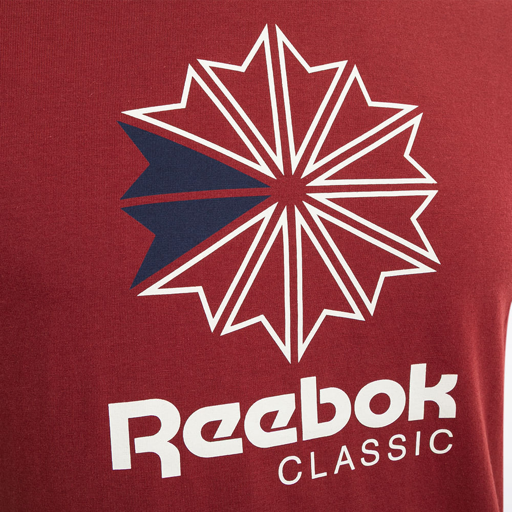Camiseta Reebok Oportunity Star Crest Masculina – Vinho – foto 3