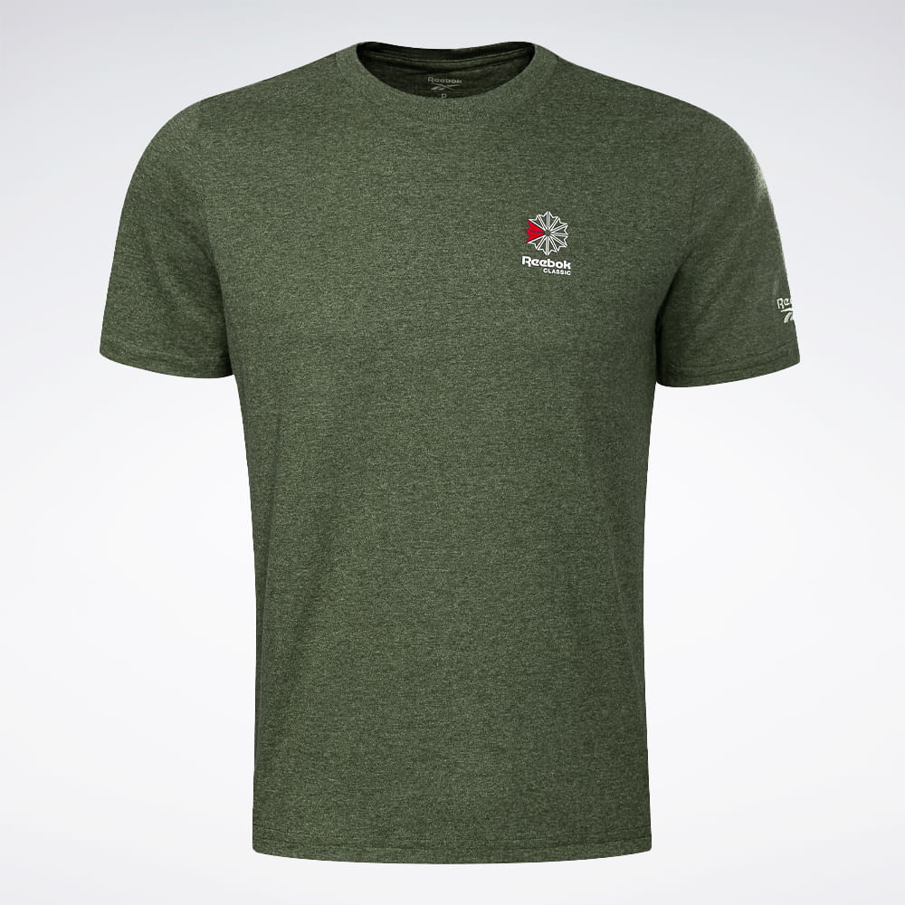 Camiseta Reebok Small Star Crest Masculina – verde – foto 1