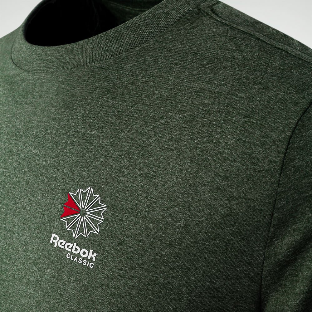 Camiseta Reebok Small Star Crest Masculina – verde – foto 3