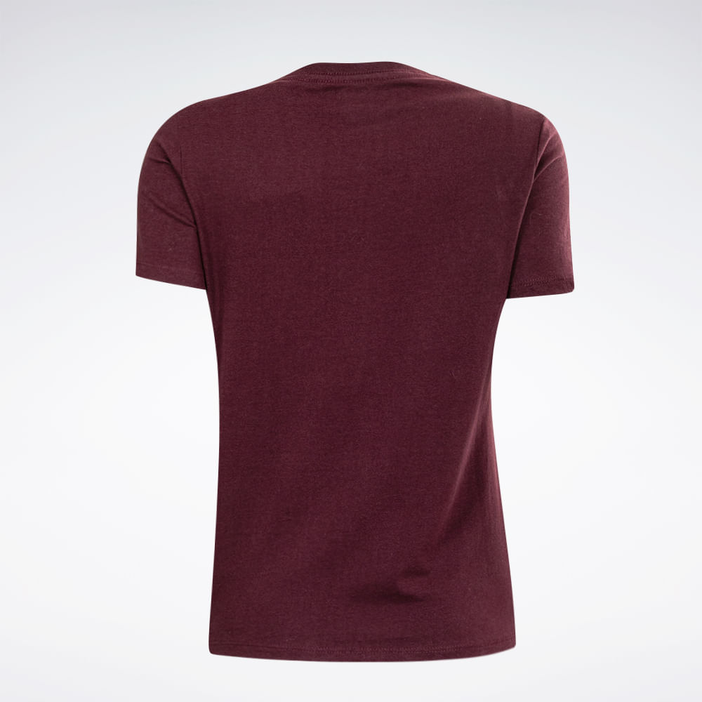 Camiseta Reebok Oportunity Logo Feminina – Vinho – foto 2