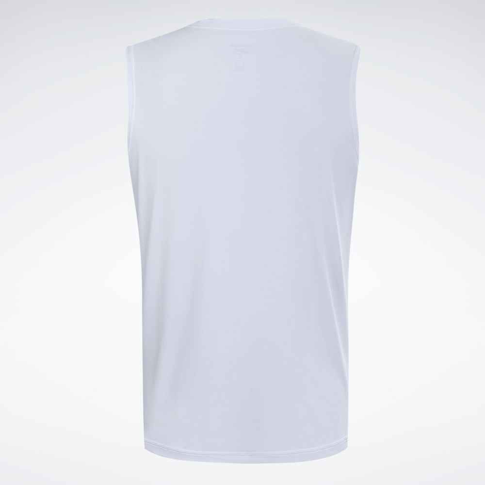 Regata Reebok Agile Masculina – branco – foto 2