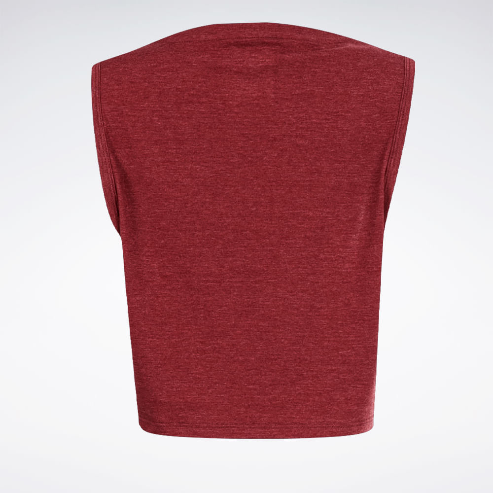Regata Reebok Train Cropped Feminina – Vinho – foto 2