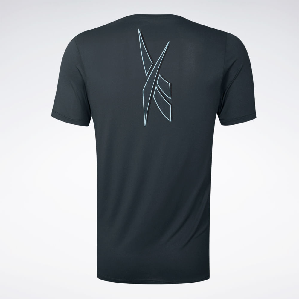 Camiseta Reebok Dynamic MC Print Masculina – cinza – foto 2