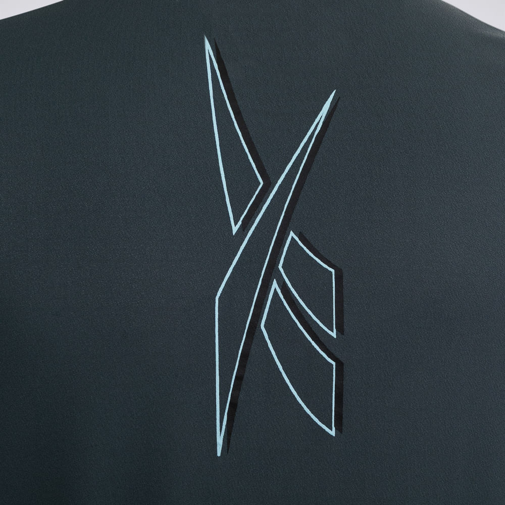 Camiseta Reebok Dynamic MC Print Masculina – cinza – foto 5
