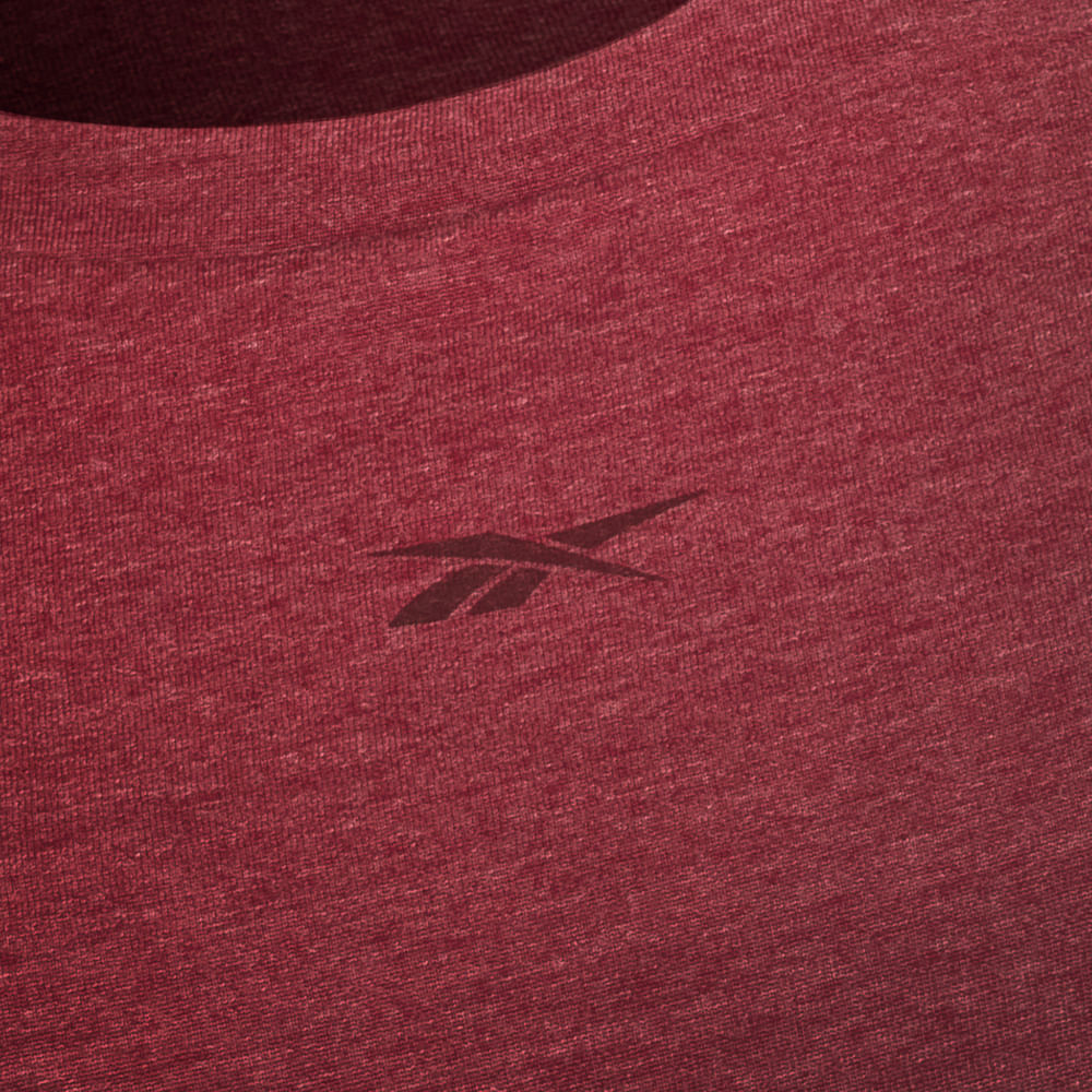 Camiseta Reebok Train Cropped Feminina – Vinho – foto 3