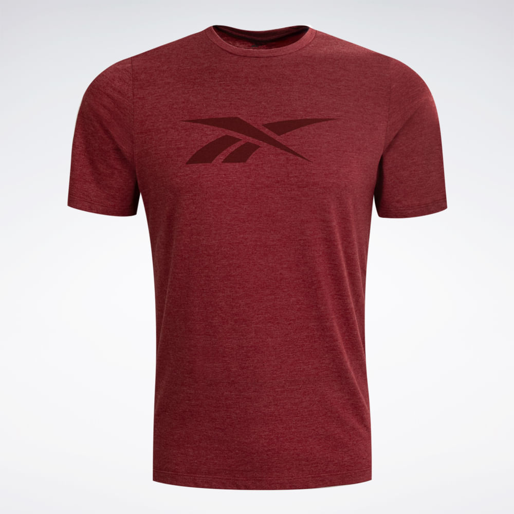 Camiseta Reebok Train Masculina – Vinho – foto 1
