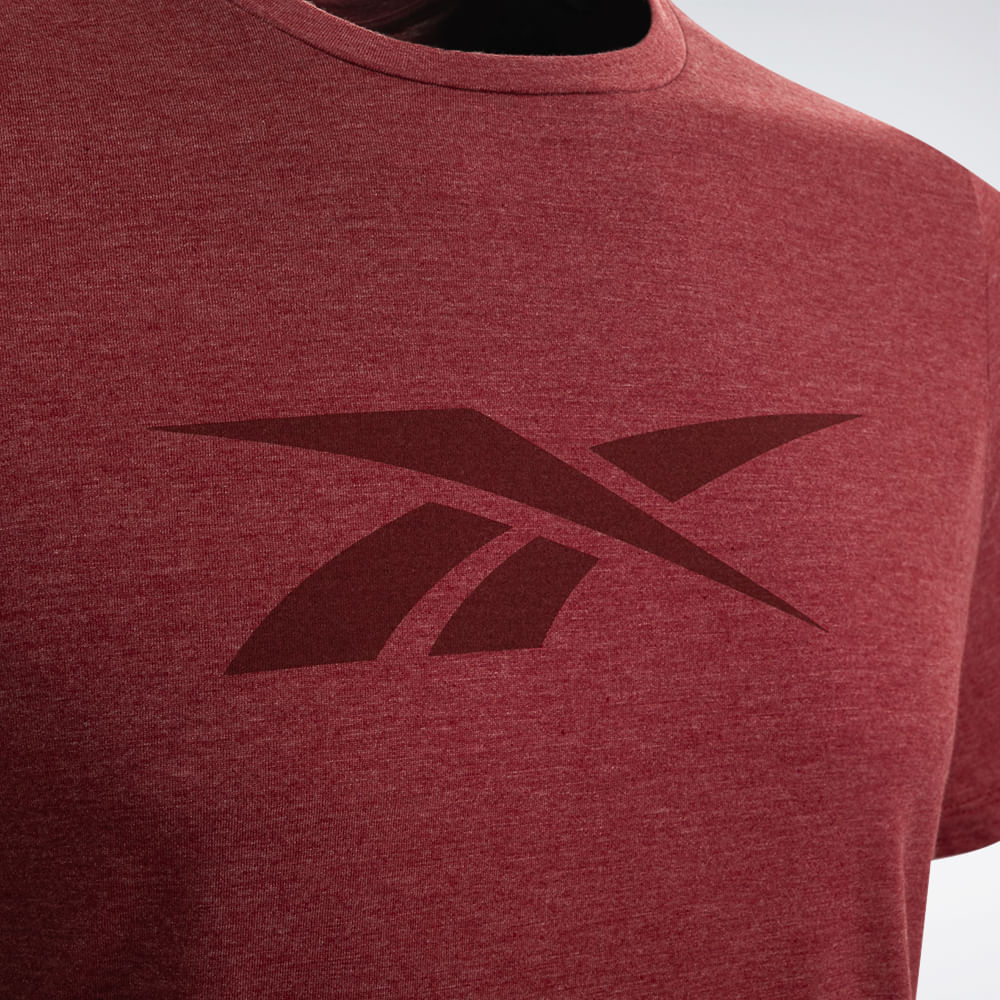 Camiseta Reebok Train Masculina – Vinho – foto 3