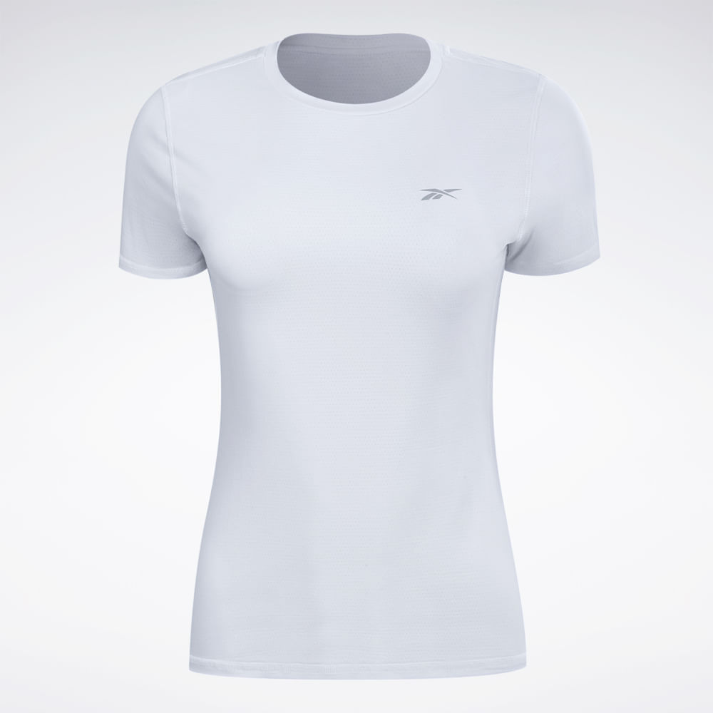Camiseta Reebok Manga Curta Impact Feminina – branco – foto 1