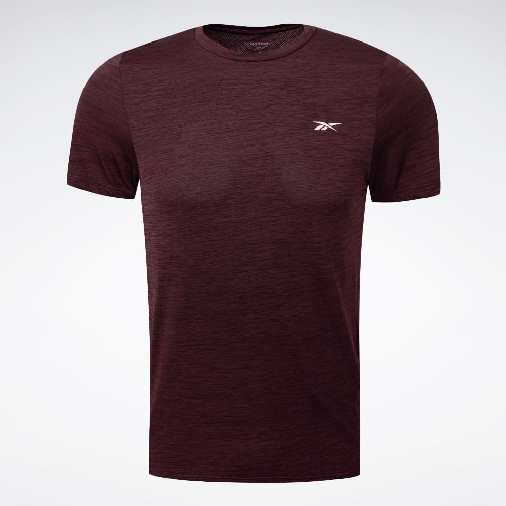 Camiseta Reebok Race Manga Curta Masculina – Vinho – foto 1