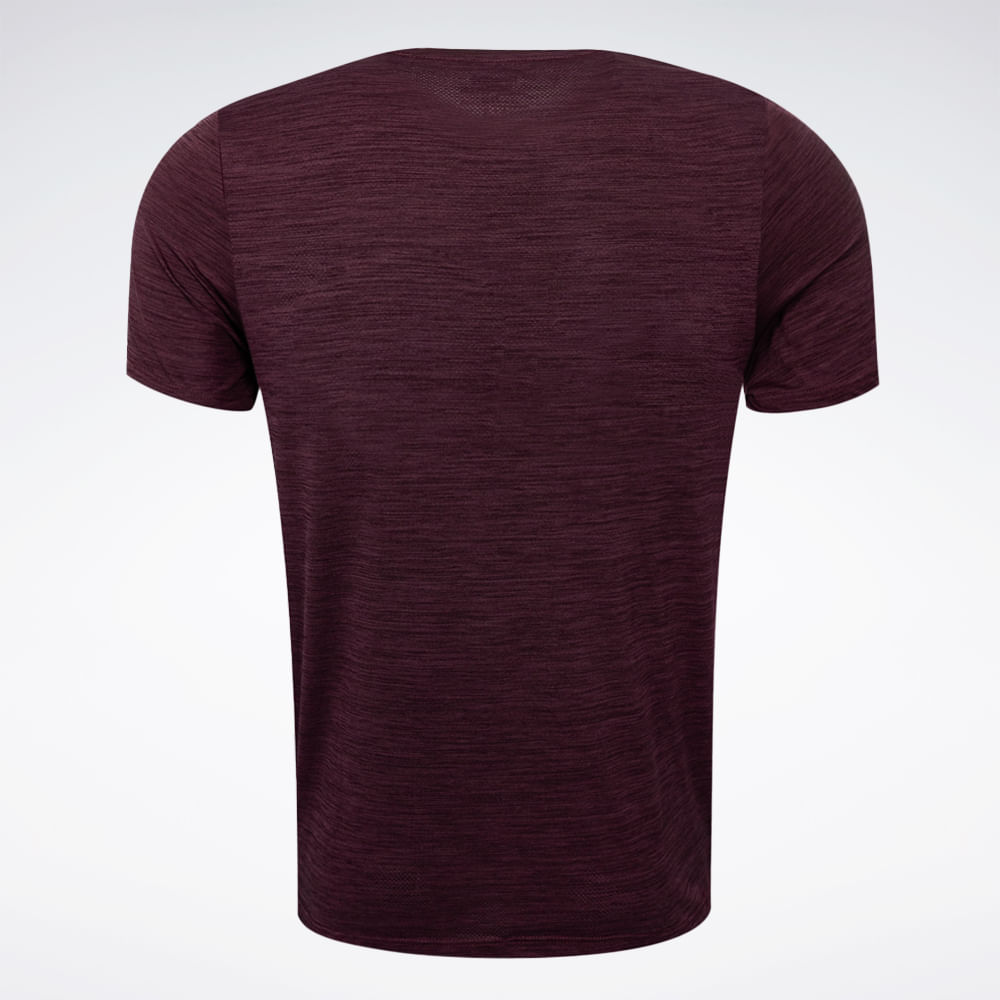 Camiseta Reebok Race Manga Curta Masculina – Vinho – foto 2