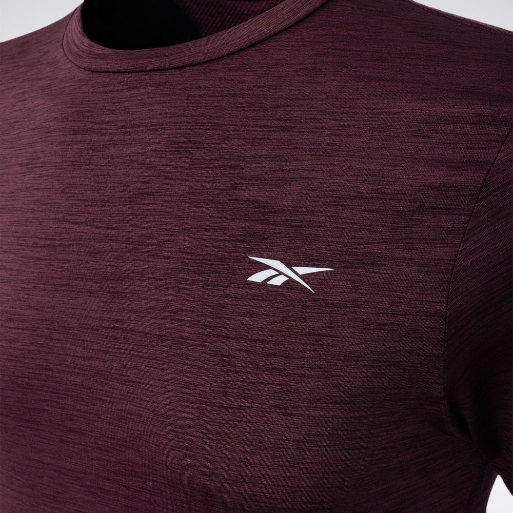 Camiseta Reebok Race Manga Curta Masculina – Vinho – foto 3