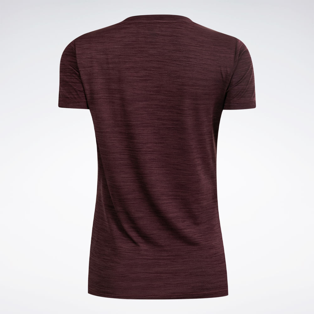 Camiseta Reebok Race Feminina – Vinho – foto 2