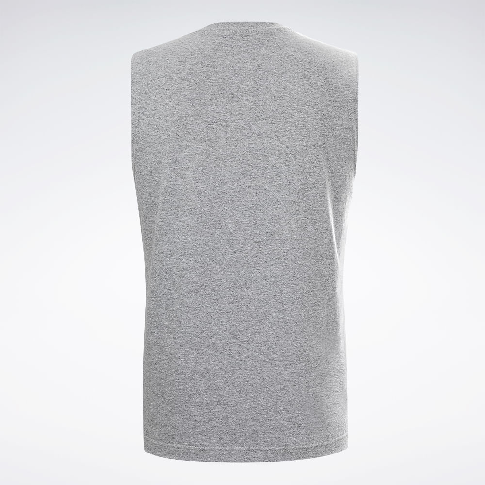 Regata Reebok Logo Masculina – Cinza mescla – foto 2