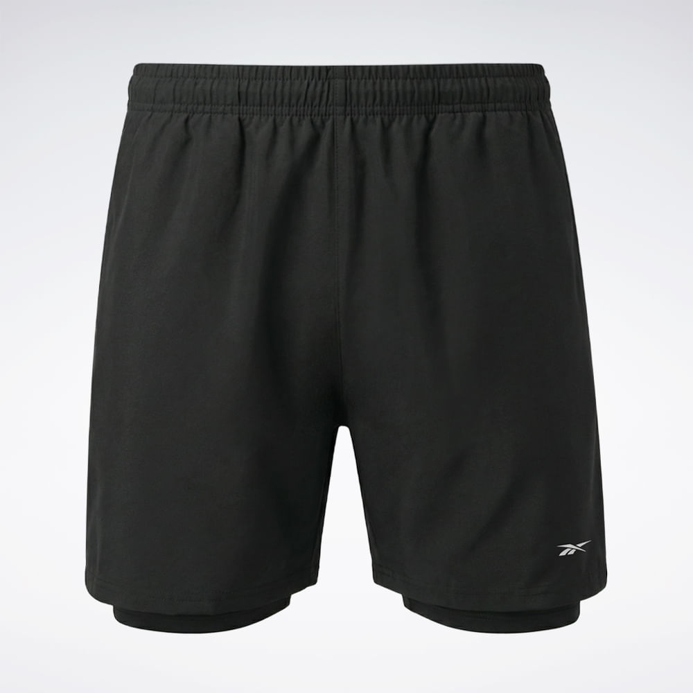 Short Reebok 2N1 5 Agile Masculino – preto – foto 1