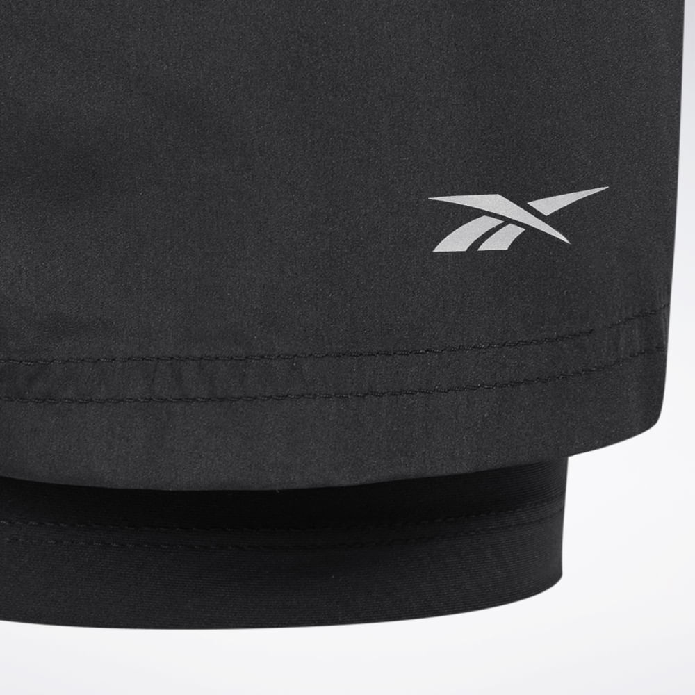 Short Reebok 2N1 5 Agile Masculino – preto – foto 3