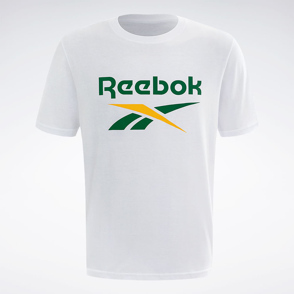 Camiseta Reebok Basic Logo Masculina – branco – foto 1