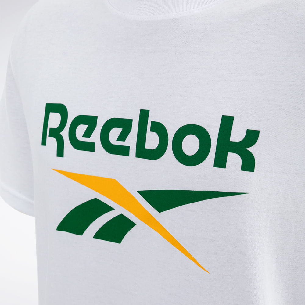 Camiseta Reebok Basic Logo Masculina – branco – foto 2