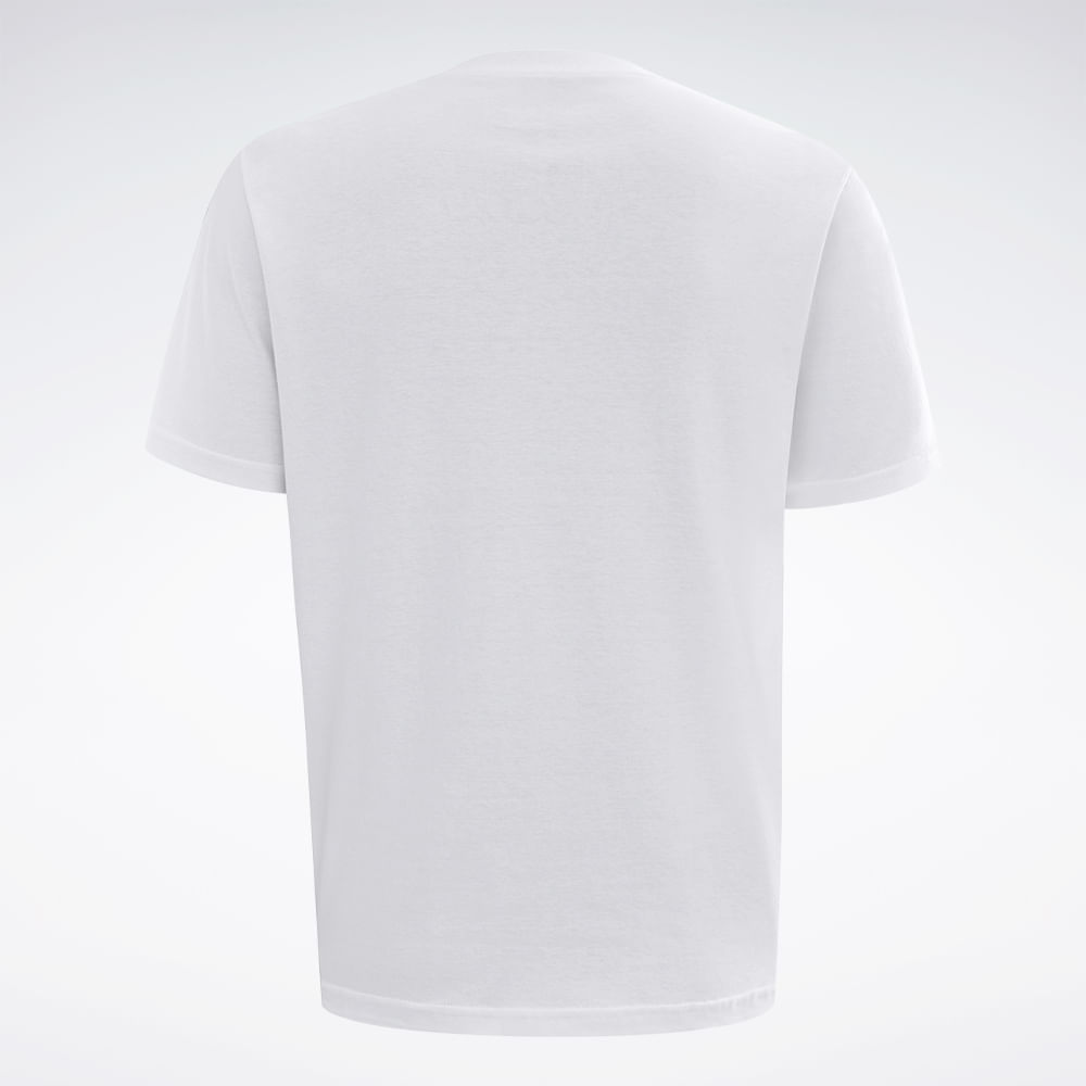 Camiseta Reebok Basic Logo Masculina – branco – foto 3