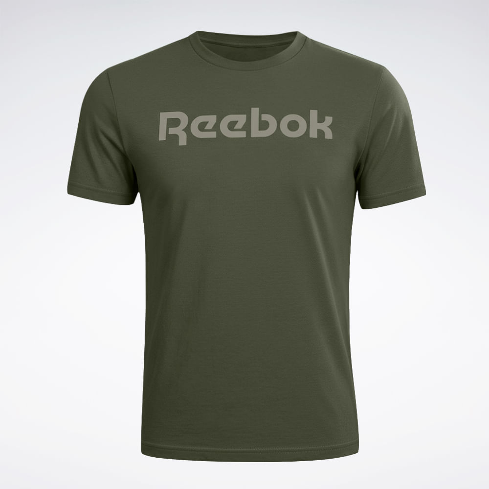 Camiseta Reebok Oportunity Linear Masculina – verde – foto 1