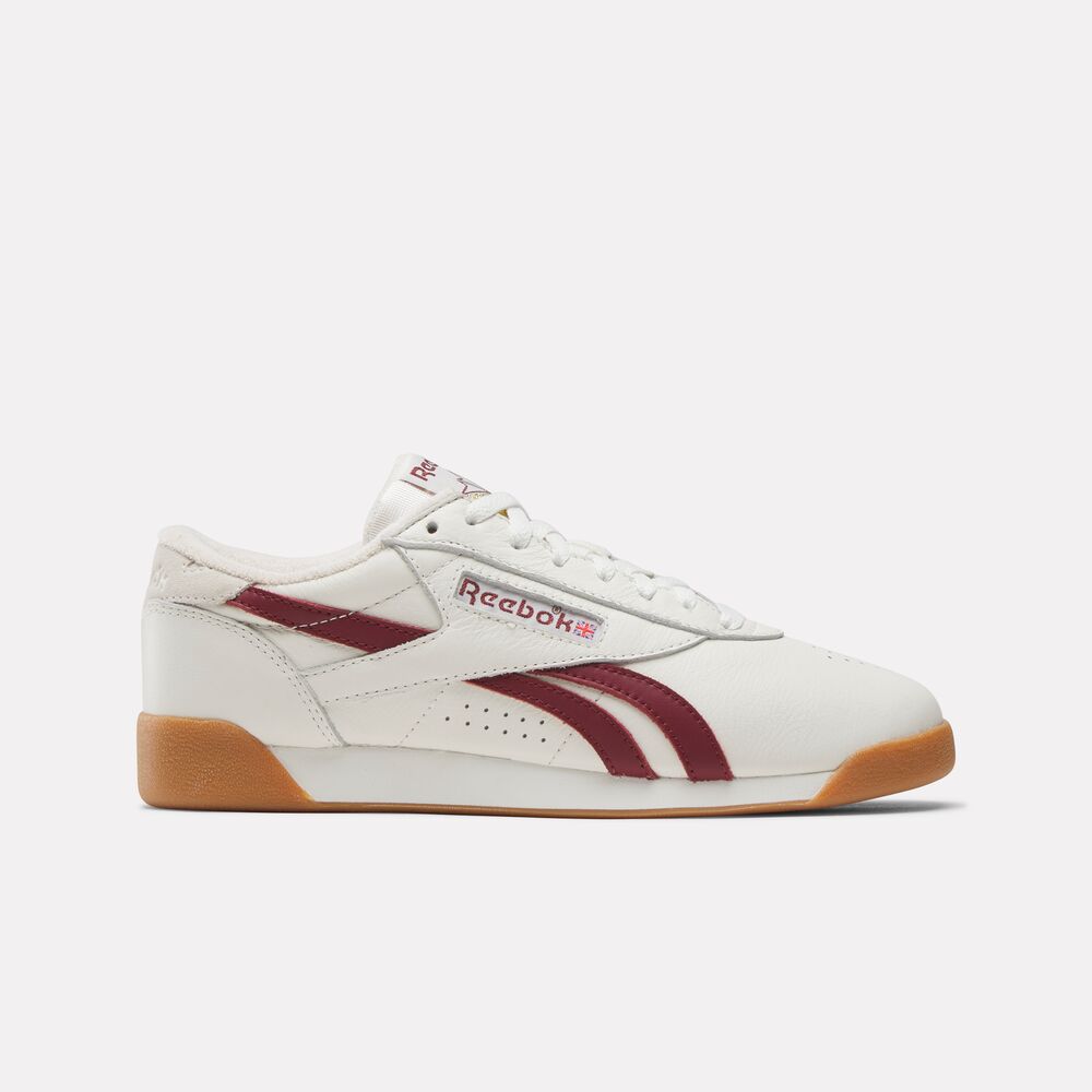 Tênis Reebok Freestyle Lo Feminino – Branco e Vermelho – foto 1