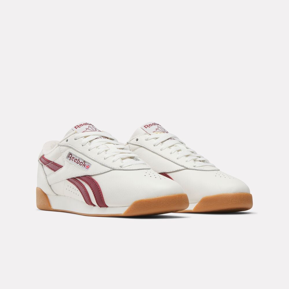 Tênis Reebok Freestyle Lo Feminino – Branco e Vermelho – foto 2