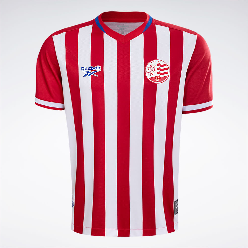 Camisa Reebok Home Náutico Masculina 26/27 – Branco e Vermelho – foto 1
