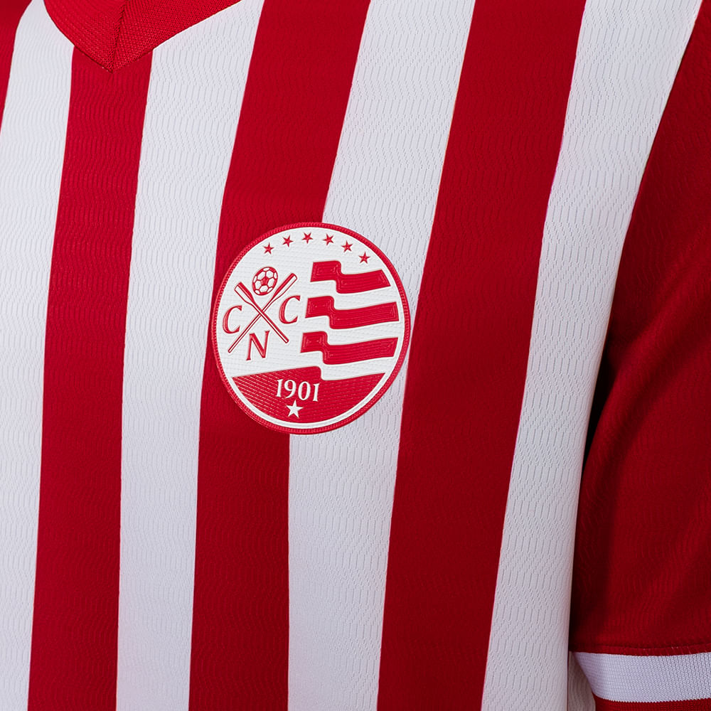 Camisa Reebok Home Náutico Masculina 26/27 – Branco e Vermelho – foto 3