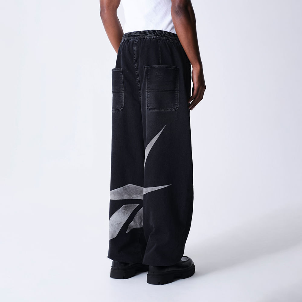 Calça Reebok & Thesaint Pants Brand Masculina – preto – foto 3