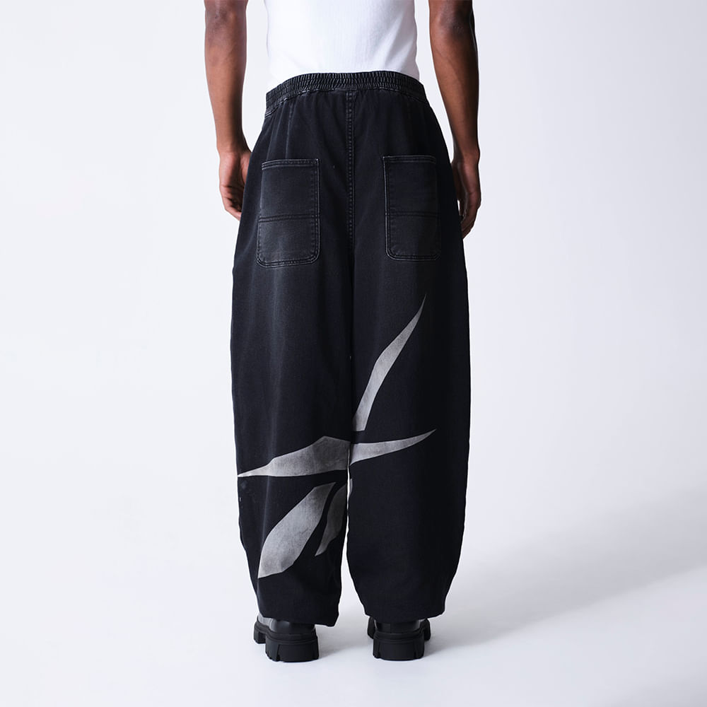 Calça Reebok & Thesaint Pants Brand Masculina – preto – foto 4