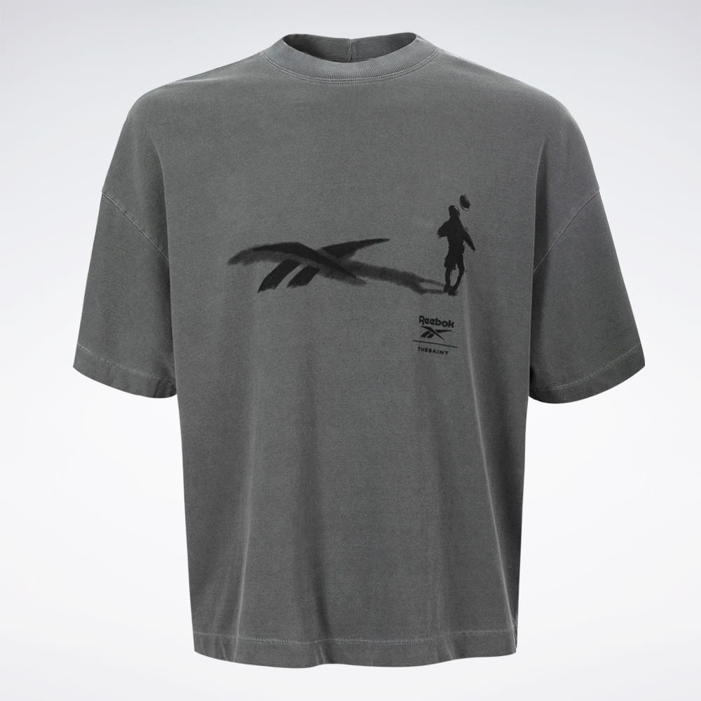 Camiseta Reebok & Thesaint Wide Boxy Shadow Masculina – preto – foto 2