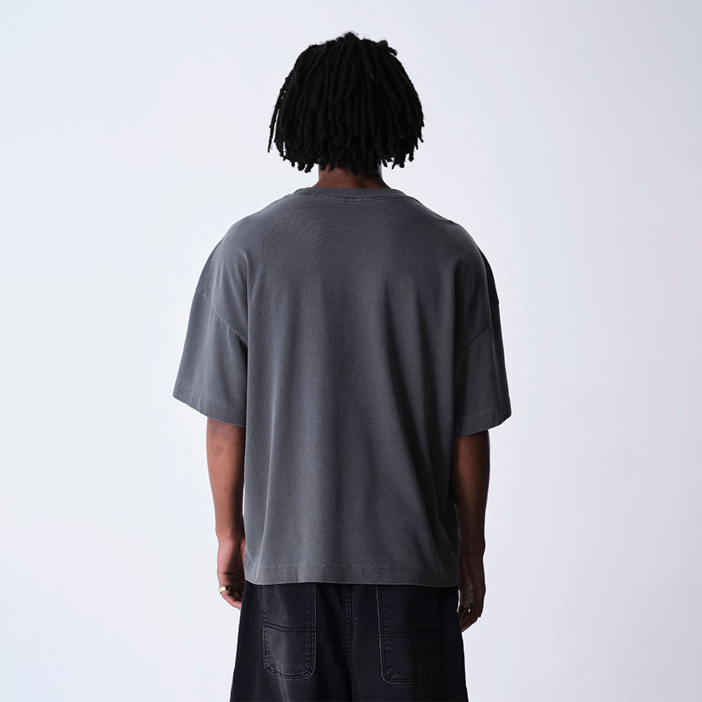 Camiseta Reebok & Thesaint Wide Boxy Shadow Masculina – preto – foto 3