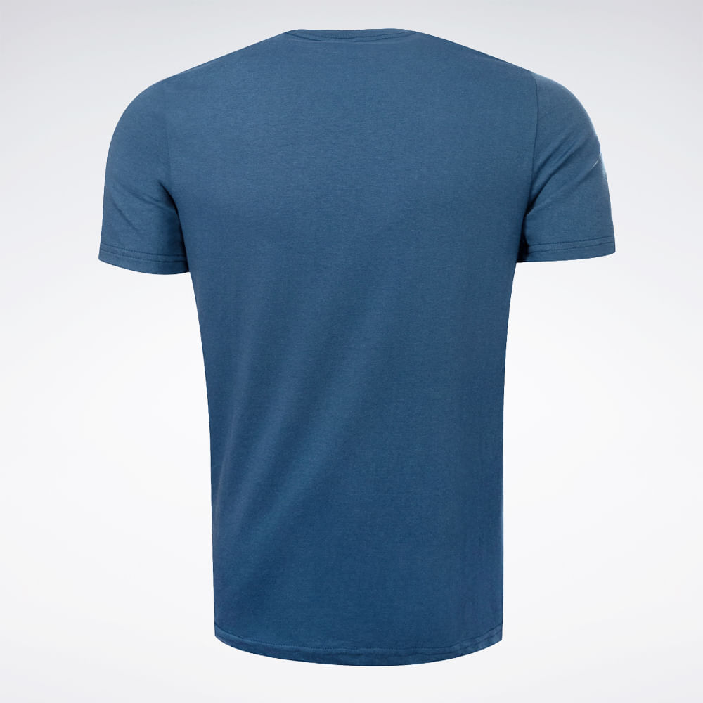 Camiseta Reebok Small Logo Masculina – Marinho – foto 2