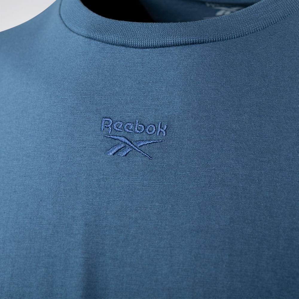Camiseta Reebok Small Logo Masculina – Marinho – foto 3
