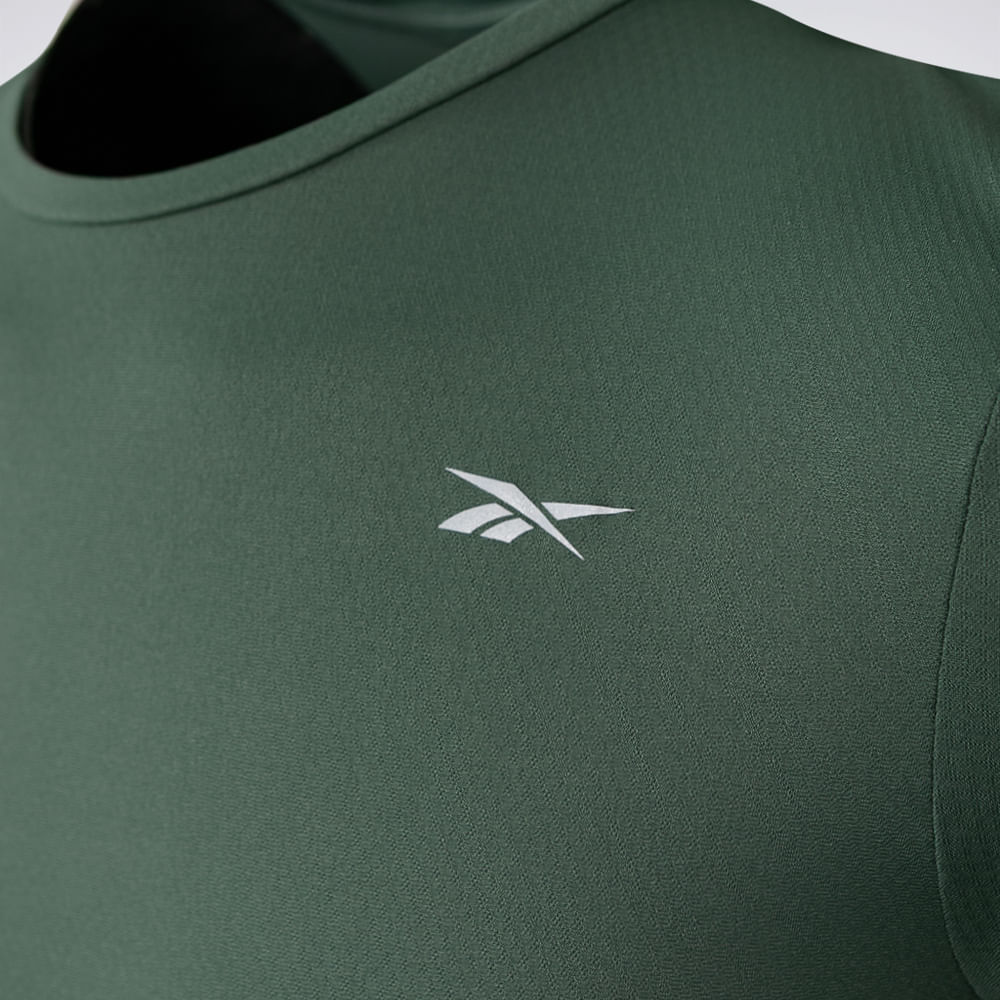 Camiseta Reebok Basic PA Masculina – verde – foto 4