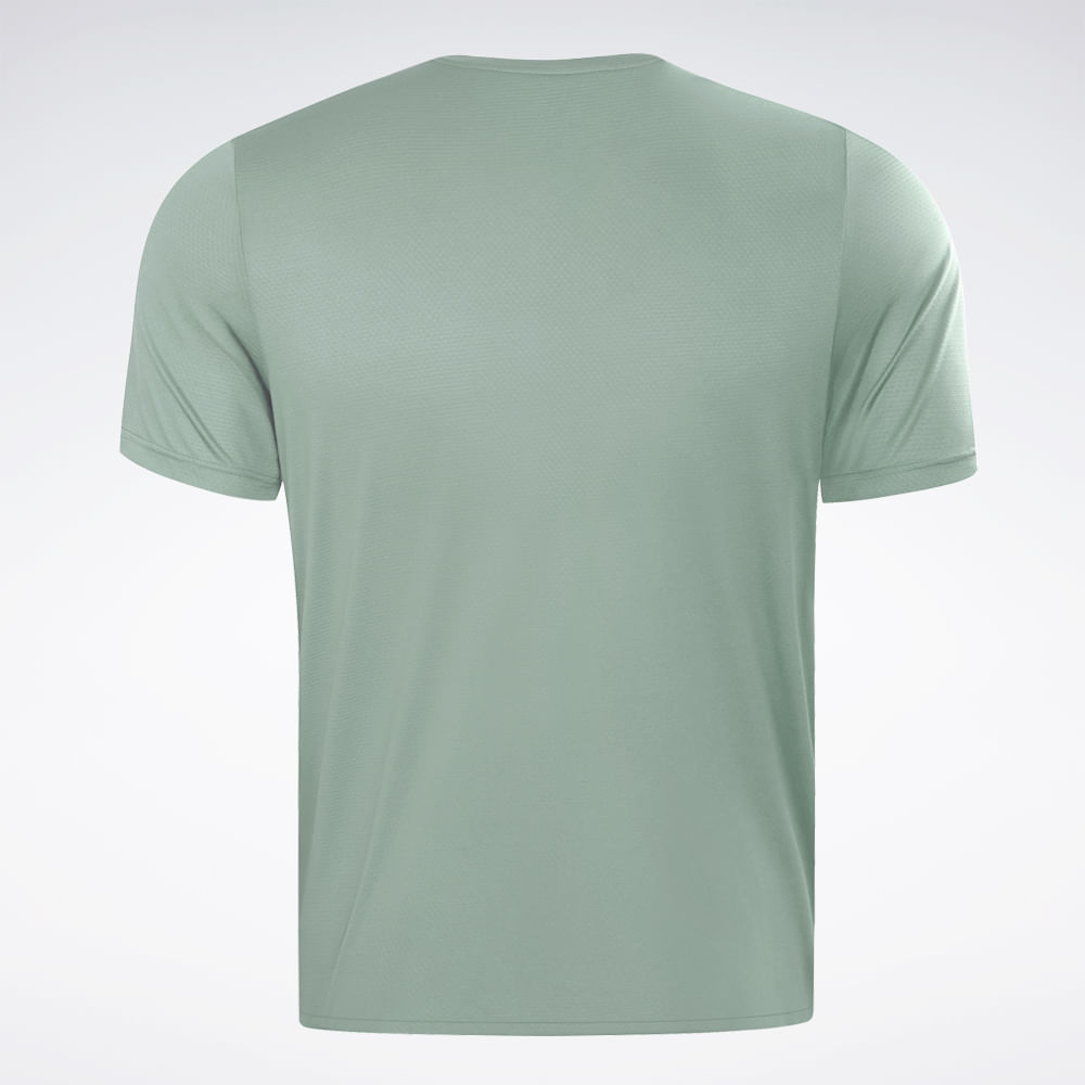 Camiseta Reebok Basic RN Masculina – Verde acinzentado – foto 2