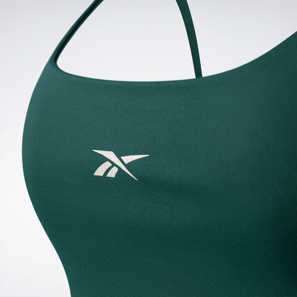 Top Reebok Alça Basic Feminino – verde – foto 3