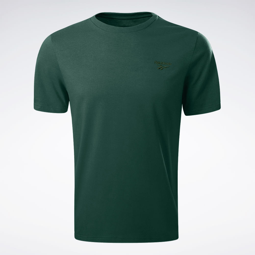 Camiseta Reebok Oportunity Stacked Masculina – verde – foto 1