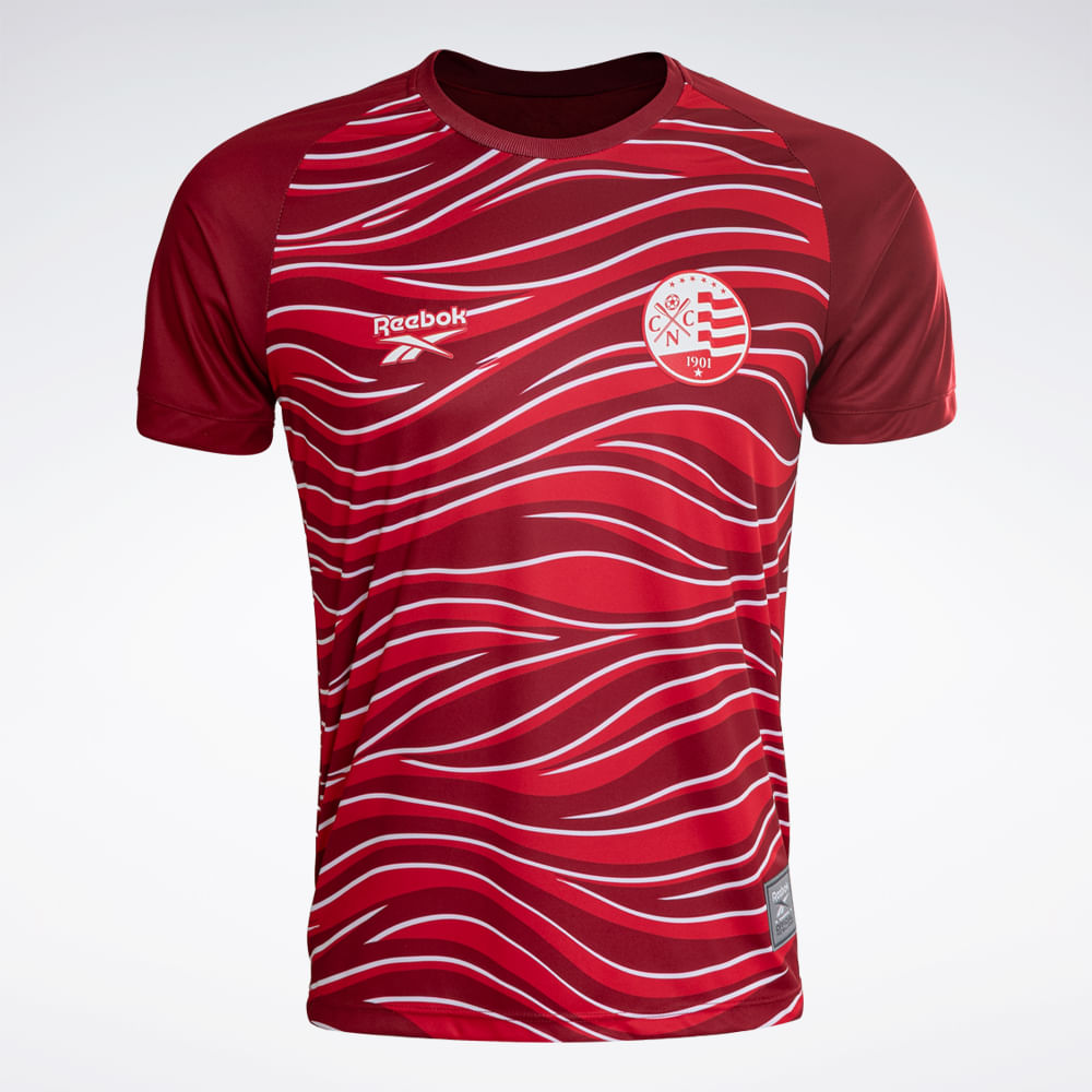 Camisa Reebok Pre Match Náutico Masculina 26/27 – Vinho – foto 1