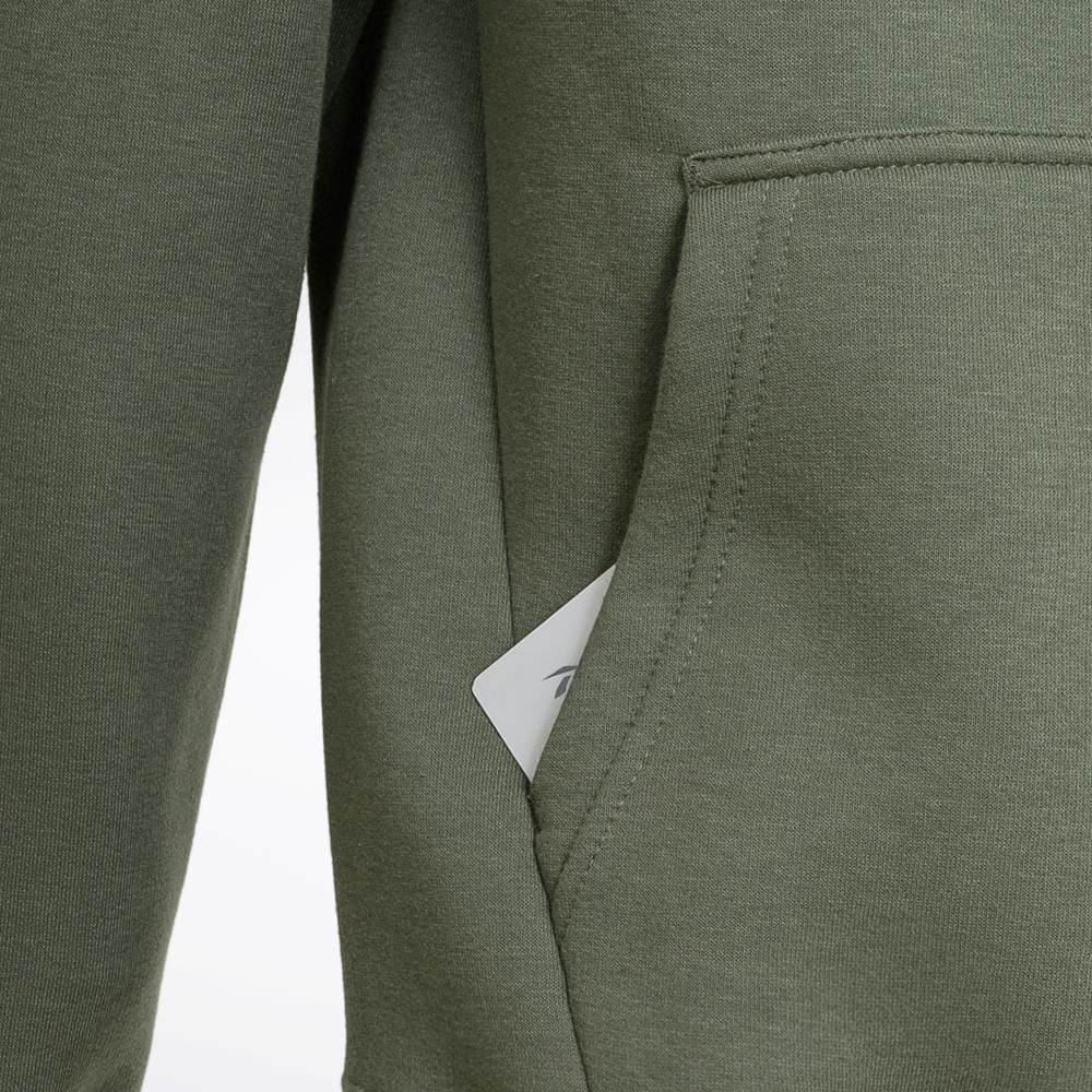 Jaqueta Reebok M CL Logo Hooded JKT Masculina – verde – foto 2