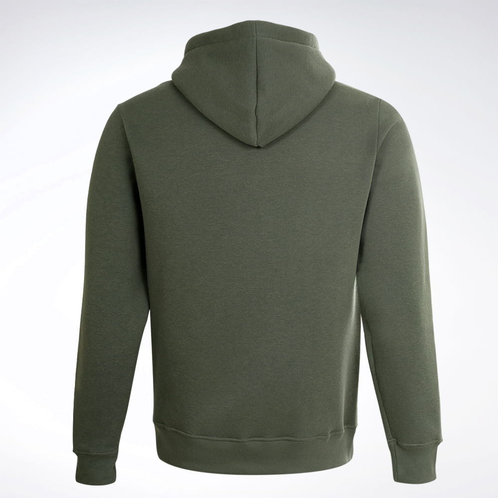 Jaqueta Reebok M CL Logo Hooded JKT Masculina – verde – foto 4