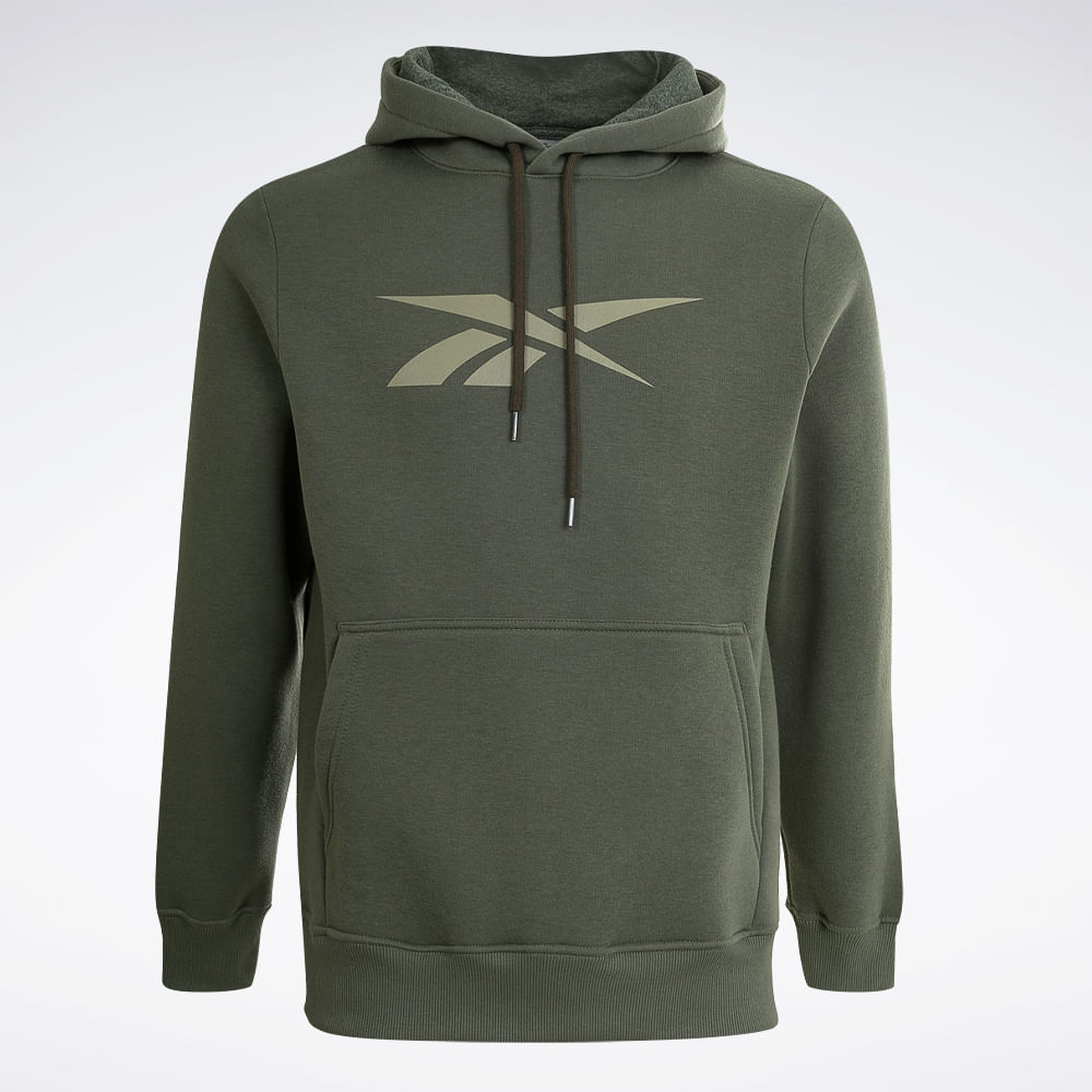 Blusa Reebok M Vector Hooded Masculina – verde – foto 1