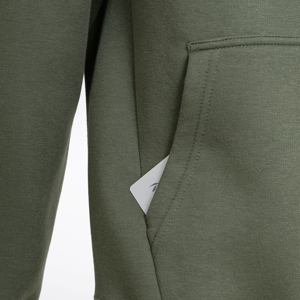 Blusa Reebok M Vector Hooded Masculina – verde – foto 2